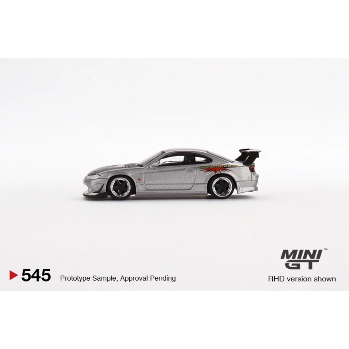Mini GT MGT00545 1/64 Nissan Silvia Top Secret (S15) Silver Red