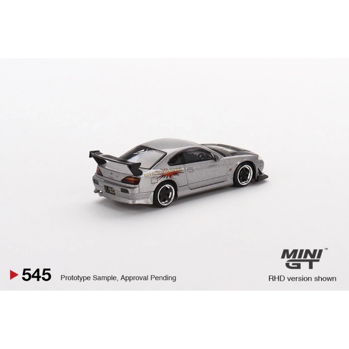 Mini GT MGT00545 1/64 Nissan Silvia Top Secret (S15) Silver Red