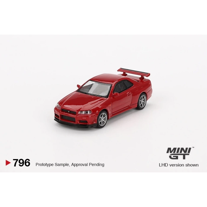 Mini GT MGT00796 Nissan Skyline GT-R (R34) V-Spec Active Red