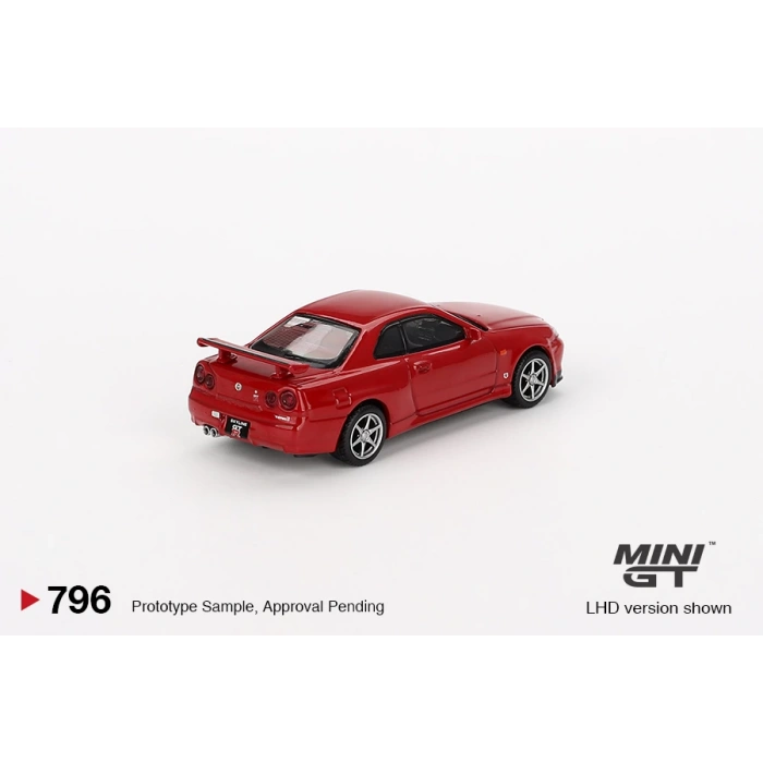 Mini GT MGT00796 Nissan Skyline GT-R (R34) V-Spec Active Red