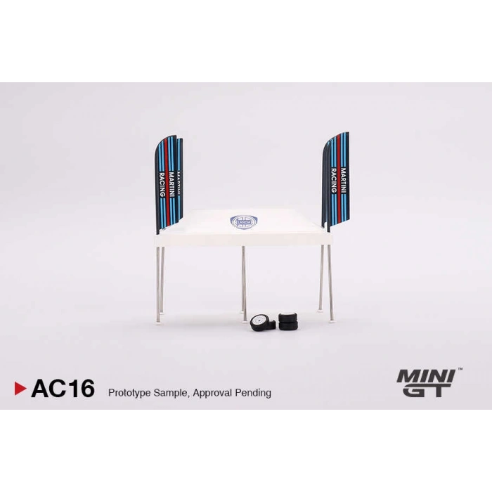 Mini GT Paddock Service Tent Set - Martini Racing
