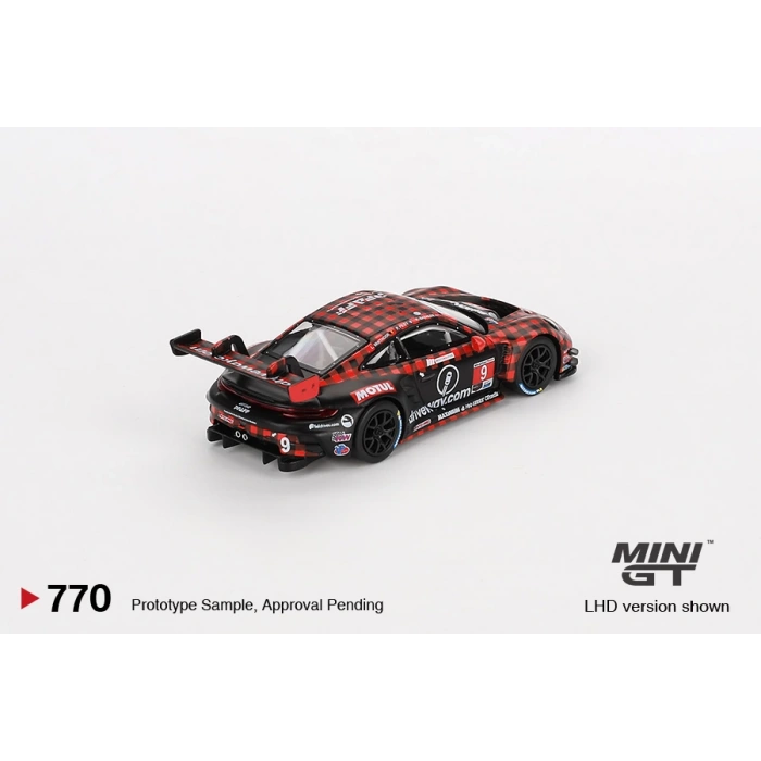 Mini GT MGT00770 1/64 Porsche 911 GT3 R #9 GTD PRO Pfaff Motorsports IMSA 2023 Sebring 12 Hrs. Winner