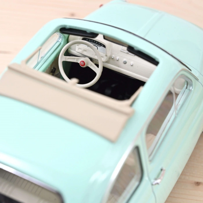 Norev 1/18 Fiat 500 L 1968 Pastel Blue Birth Gift