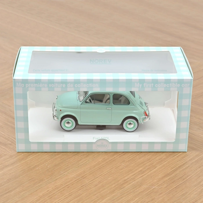 Norev 1/18 Fiat 500 L 1968 Pastel Blue Birth Gift