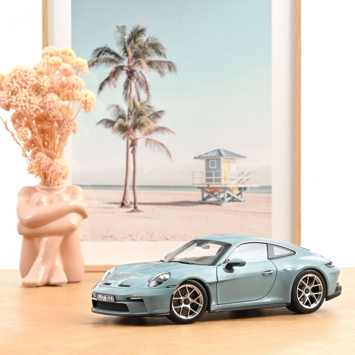 Norev 1/18 Porsche 911 S/T 2023 Bleu Meissen