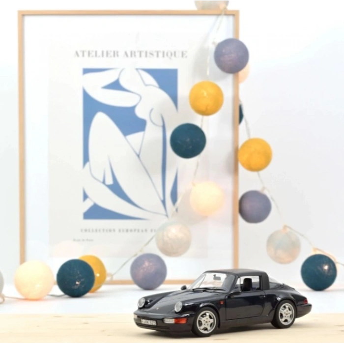 Norev 187340 1/18 Porsche 911 Carrera 4 Targa 1991 Blue Metallic