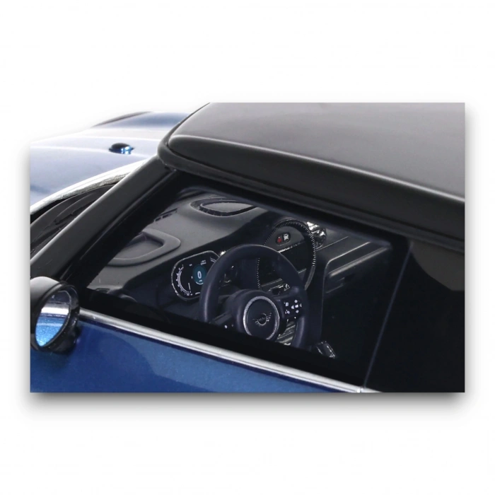 Otto Models OT982 1/18 Mini Cooper S Island Blue + White Stripes 2021