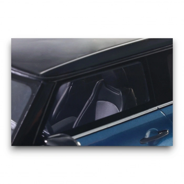 Otto Models OT982 1/18 Mini Cooper S Island Blue + White Stripes 2021