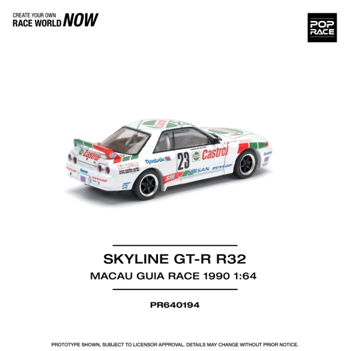 Pop Race 1/64 GT-R R32 Macau Guia Race 1990 Winner