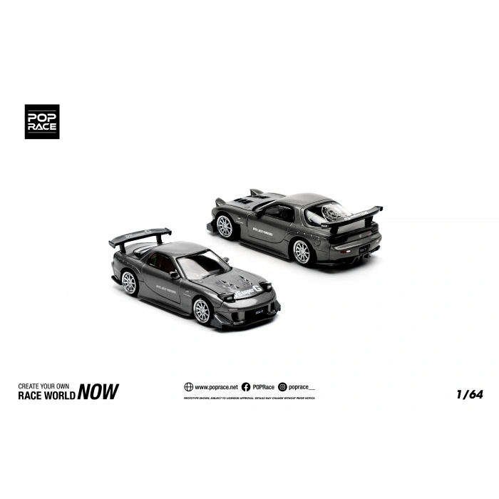 Pop Race 1/64 Mazda RX7 RE-AMEMIYA