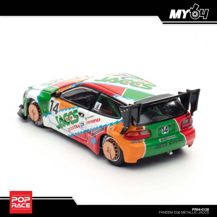 Pop Race 1/64 Pandem EG6 Metallic Jaccs