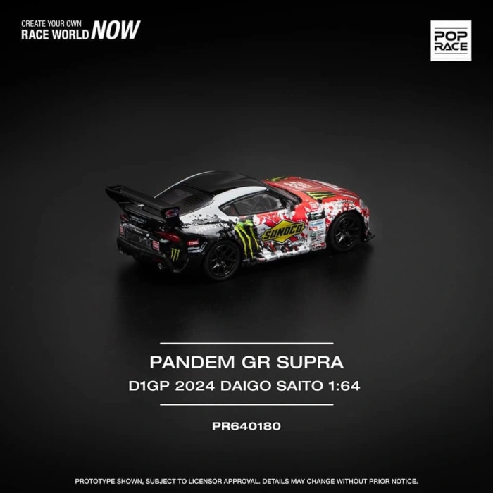 Pop Race 1/64 Pandem Gr Supra D1GP 2024 Daigo Saito