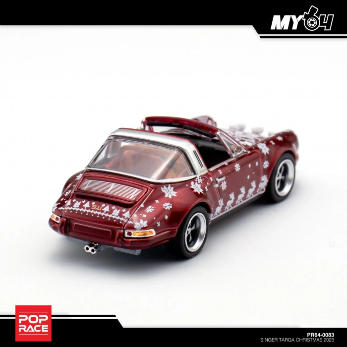 Pop Race 1/64 Porsche 964 Singer 911 2023 Merry Christmas Limited Edition