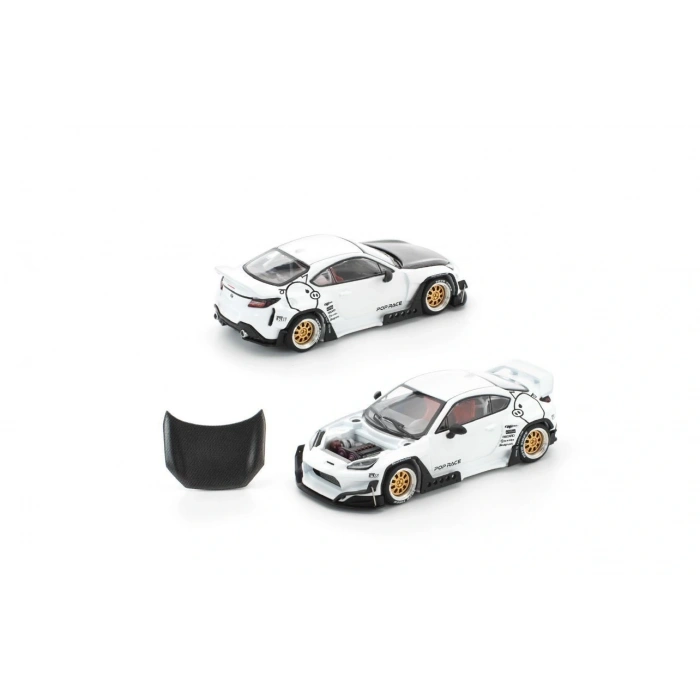 Pop Race PRE014 1/64 PANDEM GR86 – CRYSTAL WHITE PEARL