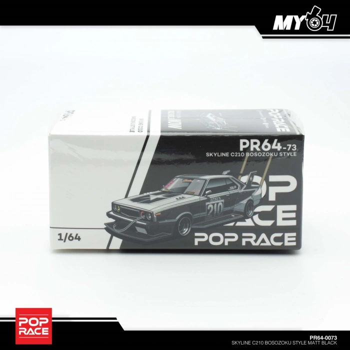 Pop Race 1/64 Skyline C210 Bosozoku Style PR64-73