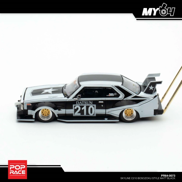 Pop Race 1/64 Skyline C210 Bosozoku Style PR64-73