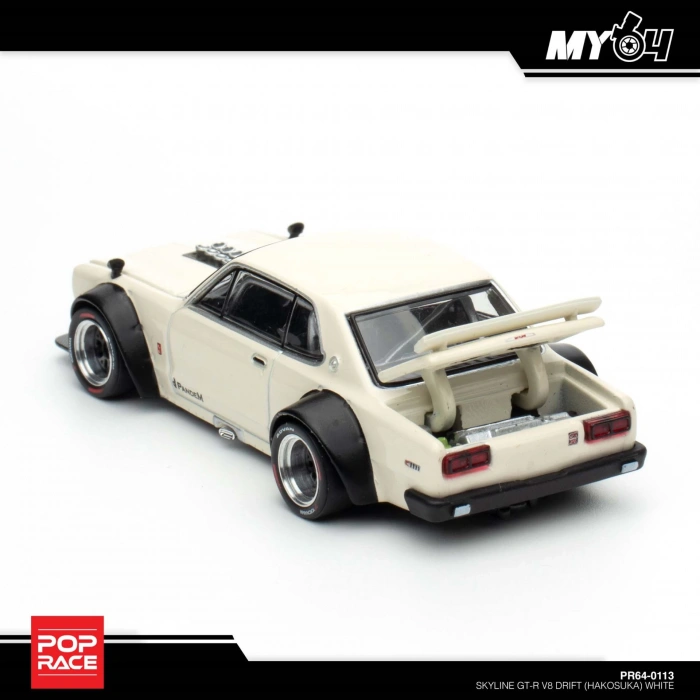 Pop Race 1/64 SkylineGT-R V8 Drift (HAKOSUKA) PR-64-113