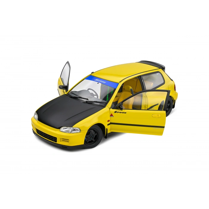 Solido S1810402 1/18 Honda Civic (EG6) Spoon Version – Yellow Carnival – 1991