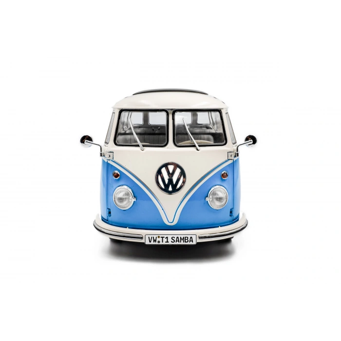 Solido S1813401 1/18 Volkswagen T1 Samba – BLUE / WHITE – 1962