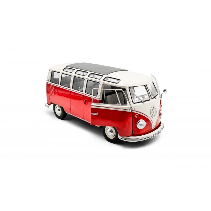 Solido S1813402 1/18 Volkswagen T1 Samba – RED / WHITE – 1962