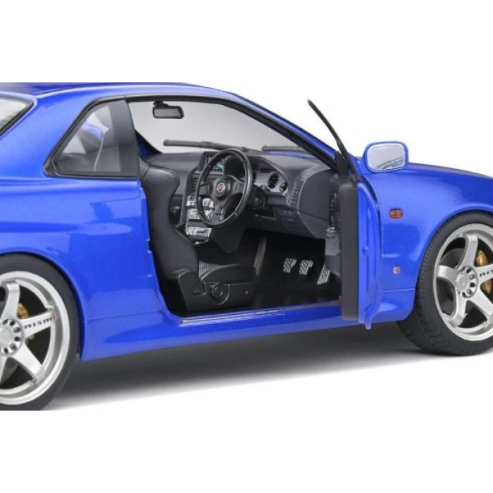 Solido 1/18 Nissan Skyline (R34) GT-R 1999 Bayside Blue
