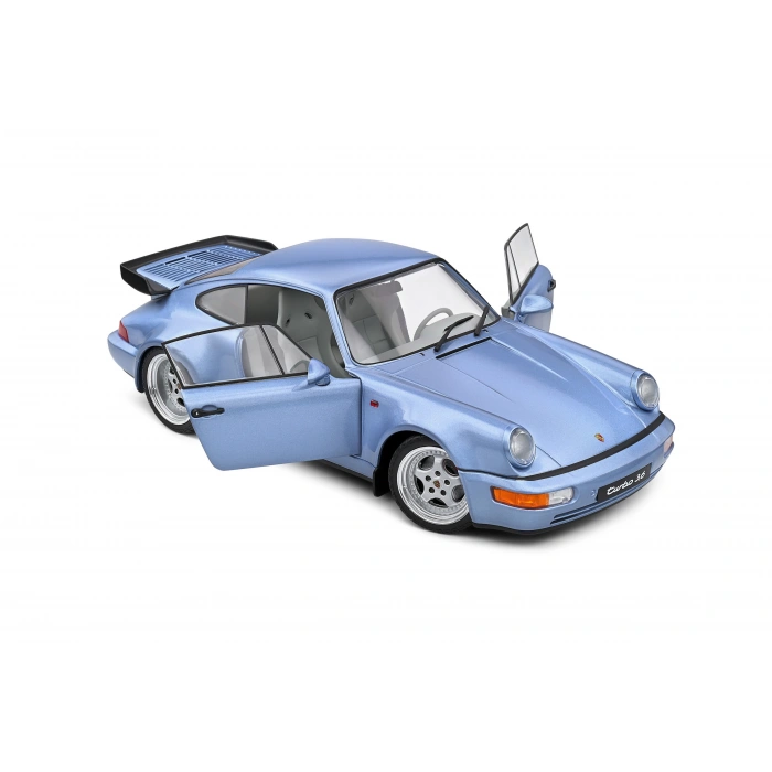Solido S1803408 1/18 Porsche 911 (964) Turbo – Horizon Blue Metallic – 1990