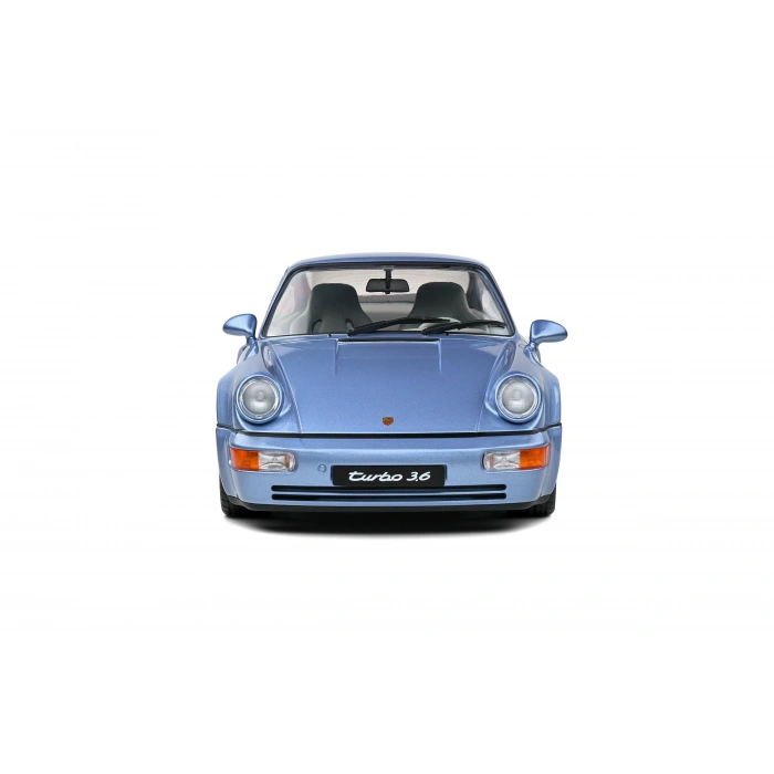 Solido S1803408 1/18 Porsche 911 (964) Turbo – Horizon Blue Metallic – 1990