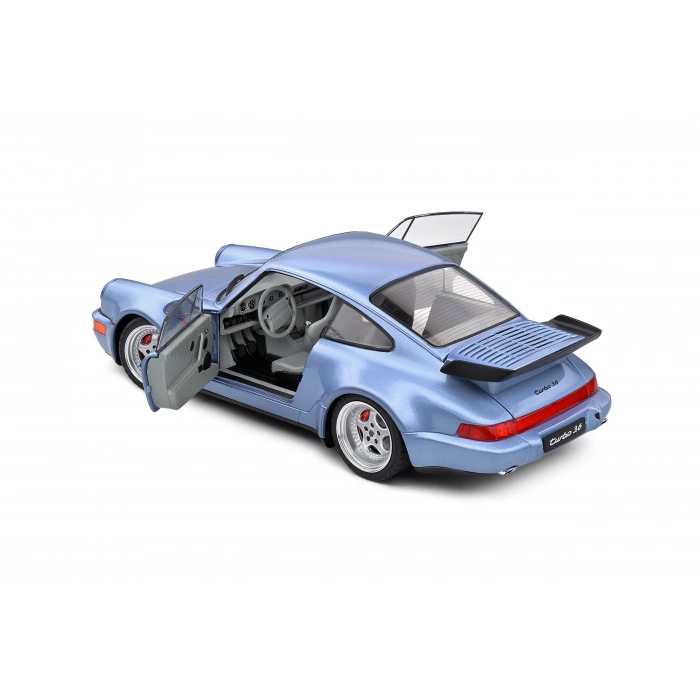 Solido S1803408 1/18 Porsche 911 (964) Turbo – Horizon Blue Metallic – 1990