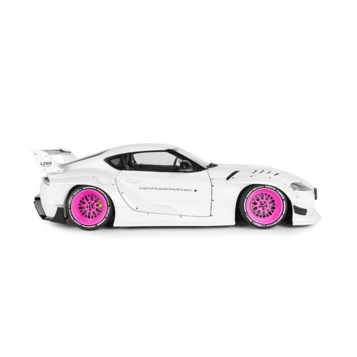 Solido S1815502 1/18 Toyota GR Supra LIBERTY WALK BODY KIT – WHITE PINK – 2025