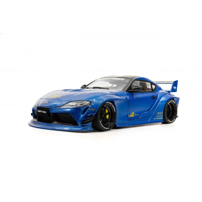 Solido S1815503 1/18 Toyota GR Supra LIBERTY WALK BODY KIT – BLUE METALLIC – 2025
