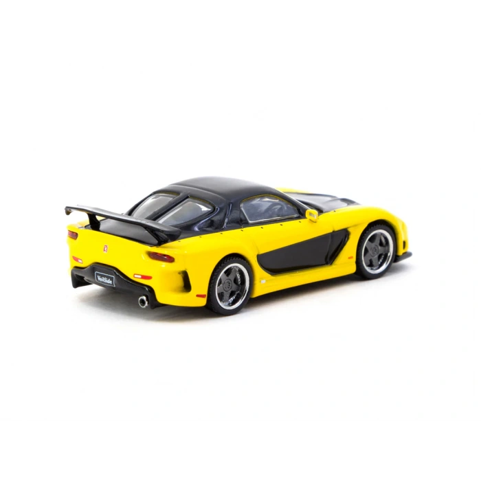 Tarmac Works 1/64 Mazda RX-7 VeilSide Fortune7 Yellow / Black - GLOBAL64