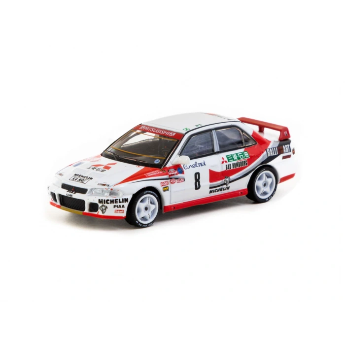 Tarmac Works 1/64 Mitsubishi Lancer Evolution Rallye Monte-Carlo 1993 #8 - GLOBAL64