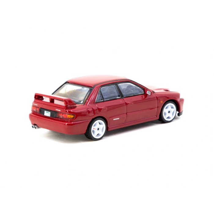 Tarmac Works 1/64 Mitsubishi Lancer GSR Evolution II Red with Tarmac Cards - GLOBAL64