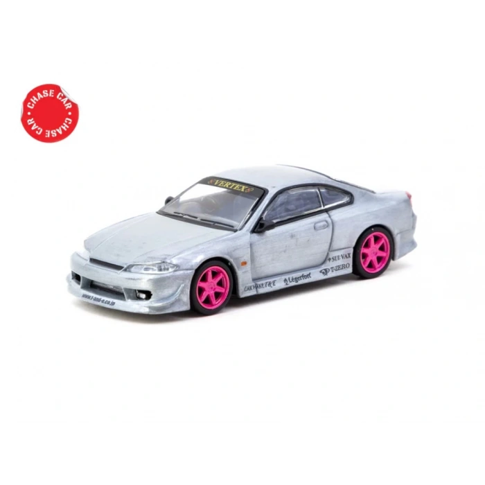 Tarmac Works 1/64 VERTEX Nissan Silvia S15 Pink Metallic