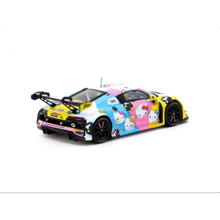Tarmac Works 164 Audi R8 LMS GT3 Evo II Macau GT Cup - FIA GT World Cup 2023 - Race Version Uno Racing #50 with Tarmac Cards - HOBBY64