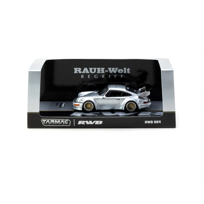 Tarmac Works 1/64 RWB 964 Silver - HOBBY64 T64-037-SL