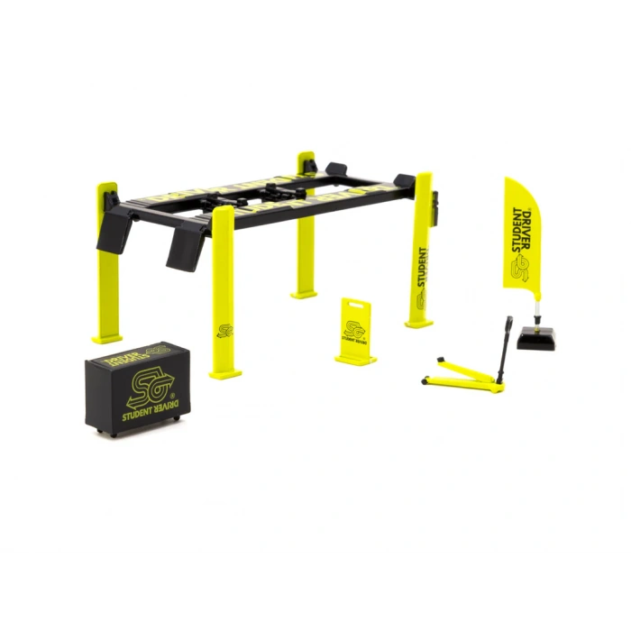 Tarmac Works Accessories 1/64 Garage Tools set Student Driver- PARTS64