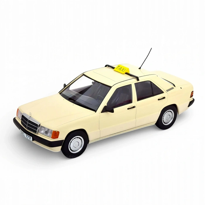 TRIPLE T9 T9-1800313 1/18 Mercedes-Benz 190E W201 1993 Taxi Germany