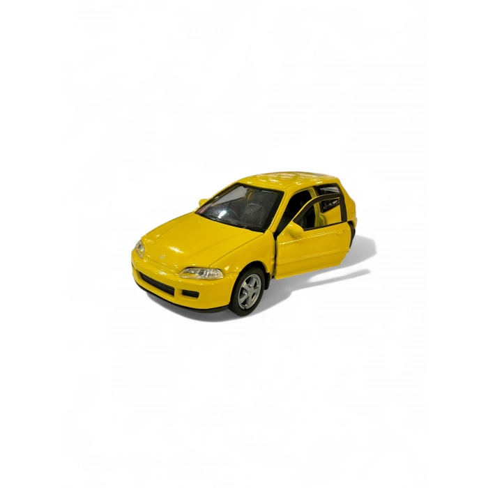 Welly 1/36 Honda Civic EG6 Sarı (Çek Bırak)