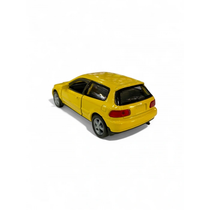 Welly 1/36 Honda Civic EG6 Sarı (Çek Bırak)