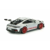 Solido S4314802 1/43 Porsche 911 (992) GT3 RS – Ice Grey Metallic w/Pyro Red – 2023