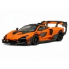 CM Model 1/64 McLaren Senna GTR Orange Metallic with Carbon Hood and Black Top