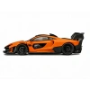 CM Model 1/64 McLaren Senna GTR Orange Metallic with Carbon Hood and Black Top