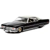 Greenlight 1/64 California Lowriders Series 1 - 1973 Cadillac Coupe deVille - Black with Gold Wheels Solid Pack 63010-E