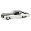 Greenlight 1/64 California Lowriders Series 5 - 1972 Chevrolet Monte Carlo – Silver and Black Solid Pack