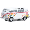 Greenlight 1/64 Club Vee-Dub Series 17 - 1964 Volkswagen Type 2 (T1) Samba Bus - Flower Power Solid Pack