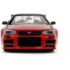 Jada 1/24 2002 Nissan Skyline GT-R (R34) RHD (Right Hand Drive) Red Metallic and Black Godzilla