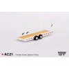 Mini GT 1/64 Car Hauler Trailer White MGTAC21