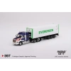 Mini GT 1/64 Western Star 49X Blue w/ 40 Reefer Container EVERGREEN