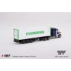 Mini GT 1/64 Western Star 49X Blue w/ 40 Reefer Container EVERGREEN